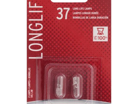 2-PK SYLVANIA 37 Long Life Automotive Light Bulb For Cheap