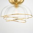 Esme 17 in. Flush Mount Light vintage polished brass Finish Sale