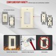 1-Gang Decorator Rocker Wall Plate Light Almond Online