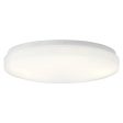 Ceiling Space 16 in. LED Ceiling Puff Light 120V, 3000K White Finish For Discount