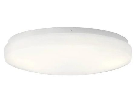 Ceiling Space 16 in. LED Ceiling Puff Light 120V, 3000K White Finish For Discount