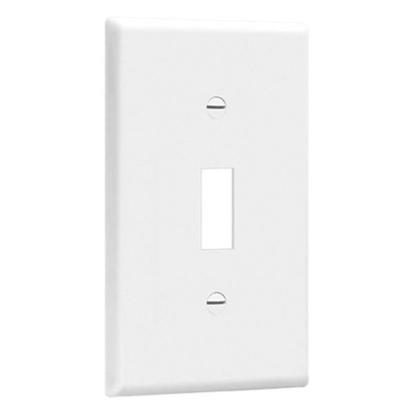 1-Gang Toggle Wall Plate White Fashion