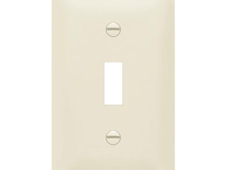 1-Gang Toggle Wall Plate Light Almond on Sale