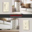 1-Gang Decorator Rocker Wall Plate Light Almond Online