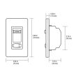 Skylark Contour Slide Dimmer Switch ELV+, 300 Watts, Single Pole or 3-Way, Light Almond Discount