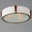 Sausalito 16 in. 3 Lights Flush Mount Light Weathered Zinc Finish Fashion