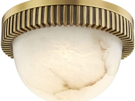 Ainsley 5 in. LED Flush Mount Light Brass Finish Online