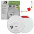 Ionization Sensor Smoke Fire Alarm Hardwired 120V With 9V Battery Backup Online