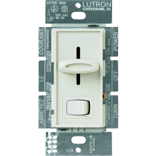 Skylark 1.5 Amp 3-Speed Slide-to-Off Fan Control and Light Switch, Single Pole, Light Almond Online now