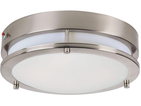 Linear LED 4 in. LED Flush Mount Light Nickel Finish on Sale