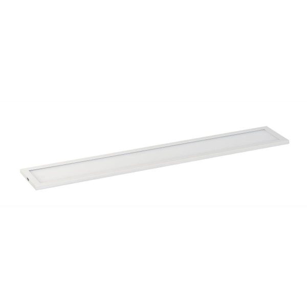 Wafer 24 in. LED Rectangular Disk Light 1600 Lumens 4000K White finish Fashion