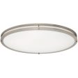 Linear LED 32 in. LED Flush Mount Light Nickel Finish For Sale