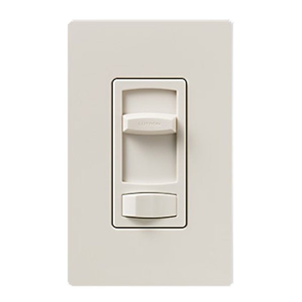 Skylark Contour Slide Dimmer Switch ELV+, 300 Watts, Single Pole or 3-Way, Light Almond Discount