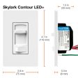 Skylark Contour LED+ Dimmer Switch, 150W LED CFL, Single Pole or 3-Way, Light Almond Online now