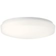 Ceiling Space 14 in. LED Ceiling Puff Light 120V, 3000K White Finish For Sale