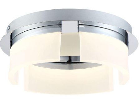 Bria 3 Lights 11 in. LED Flush Mount Light Chrome Finish Online