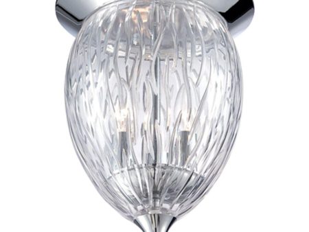 Hazel 13 in. 3 Lights Flush Mount Light Chrome Finish For Sale