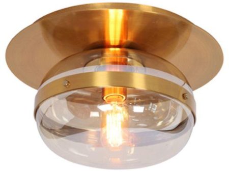 Nottingham 10 in Flush Mount Light Brass Finish Online Sale