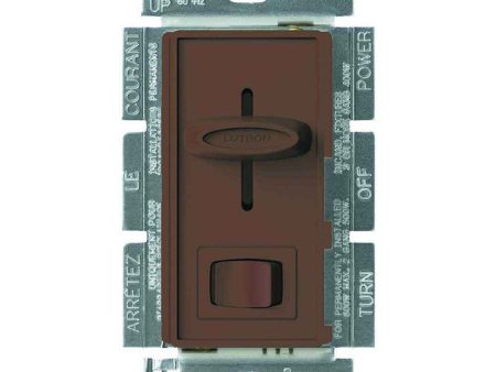 Skylark 1.5 Amp 3-Speed Slide-to-Off Fan Control and Light Switch, Single Pole, Brown Online now