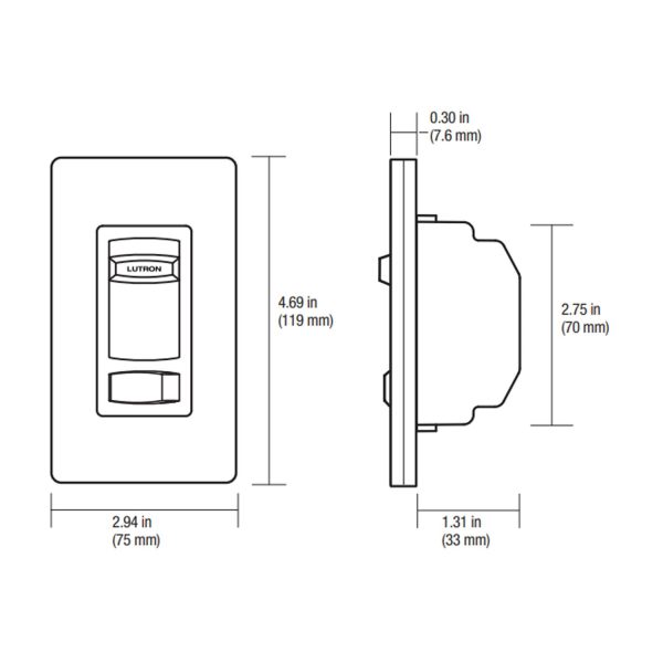 Skylark Contour Reverse-Phase ELV Dimmer, 3-Way, 250W LED 500W ELV, Neutral Required, White Online