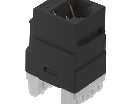 On-Q Cat6 RJ45 Keystone Jack, Black For Sale