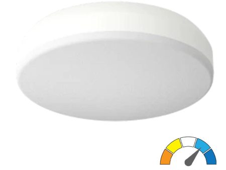 CRVFA 11 In. LED Drum Light 120-277V Selectable CCT White Finish on Sale