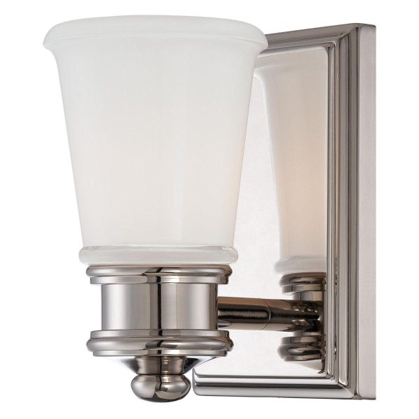 6 in. Wall Sconce Polished Nickel finish Sale