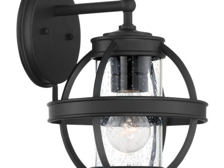 Cumberland Court 11 in. Outdoor Wall Sconce Black Finish Online now