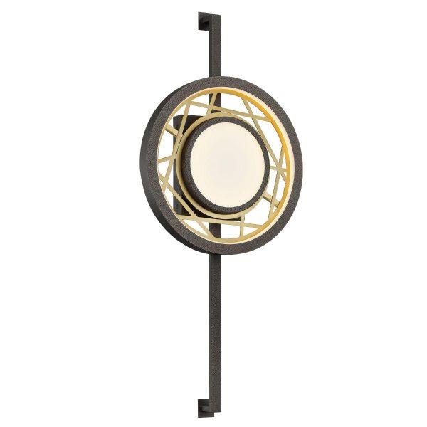 Tribeca 28 in. LED Wall Light iron & Brass Finish Online now