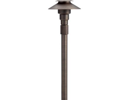 12V  Small Adjustable Height Path Light Centennial Brass For Cheap