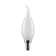 CA10 LED Bulb, 6W, 500lm, 2700K, 60W Equal, E12 Candelabra Base, Frosted Finish, Pack of 2 Online now