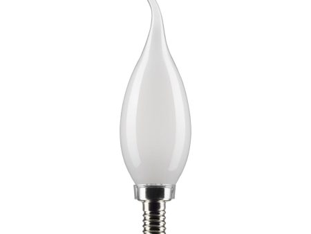 CA10 LED Bulb, 6W, 500lm, 2700K, 60W Equal, E12 Candelabra Base, Frosted Finish, Pack of 2 Online now