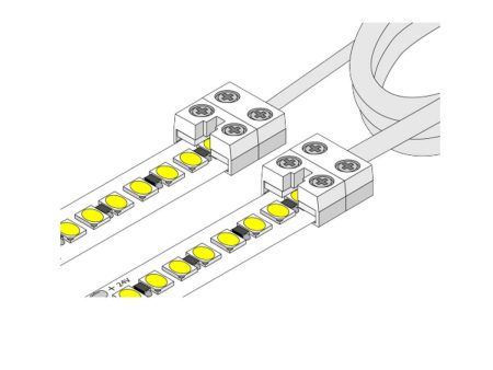 12mm Tape to Tape Terminal Block Connector with 6in. Jumper cable for Valent X Strip Lights For Sale