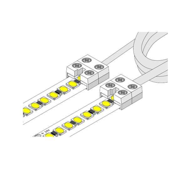 12mm Tape to Tape Terminal Block Connector with 6in. Jumper cable for Valent X Strip Lights For Sale