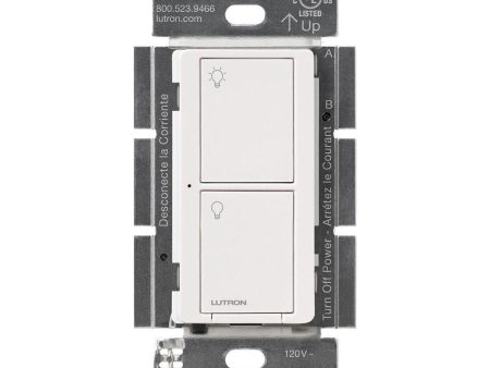 Caseta Wireless 3-Way Tap Smart Light Switch, Neutral Required, White Fashion