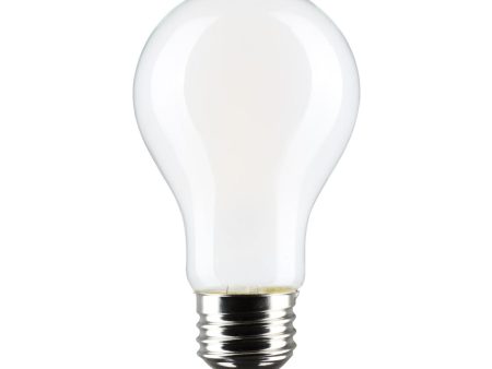 A19 LED Bulb, 60W Equal, 8 Watts, 800 Lumens, 3000K, E26 Medium Base, Frosted Finish, Pack of 4 Hot on Sale