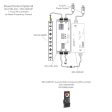 120V DC DMX Decoder, 4 Channel Controller with Junction Box, 100-240V AC Input Cheap