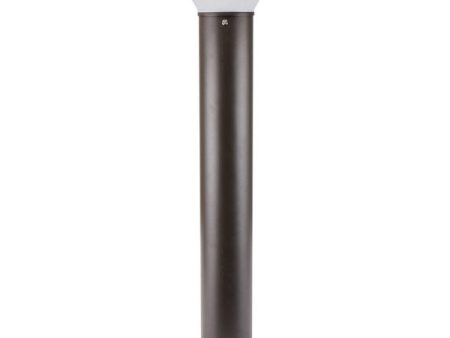 42  Round LED Bollard Light, 26W, 30K 40K 50K, Bronze, 120-277V Discount