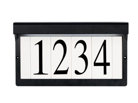 Address 12 in. Rectangular LED Lights Frame Textured Black finish For Discount