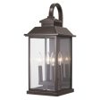 Miner s Lof 21 in. 4 Lights Outdoor Wall Lantern Oil Rubbed Bronze & Gold Finish Online Sale