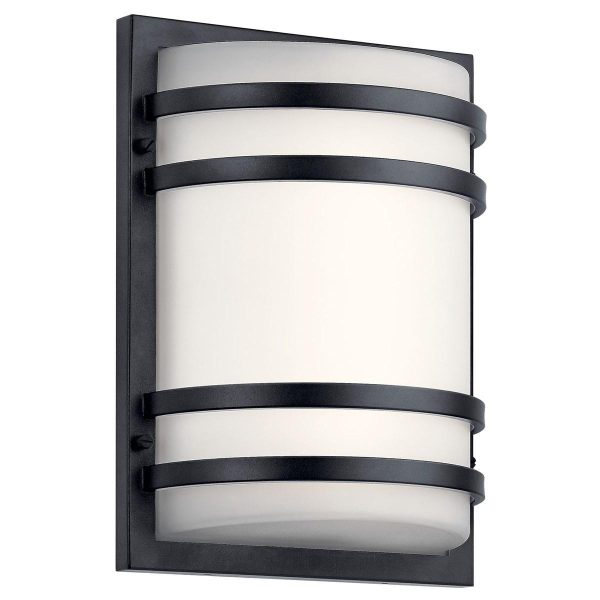 13 In LED Outdoor Wall Sconce  875 Lumens 3000K Black Finish Online Hot Sale