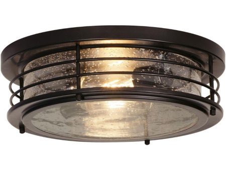 Archer 13 Inch Flush Mount Light, Black Finish Hot on Sale