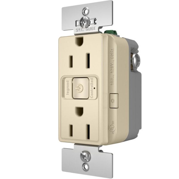 radiant 15A Smart Outlet with Netatmo, Light Almond For Cheap