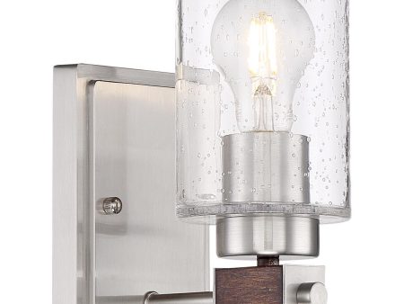 Arabel 9 In. Armed Sconce Nickel Finish Hot on Sale