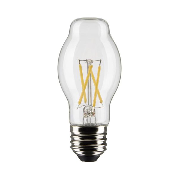 BT15 Filament LED Bulb, 5 Watts, 450lm, 40W Equal, 2700K, E26 Medium Base, Clear, Pack of 2 Online Sale