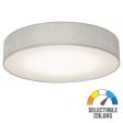 Ashland 15 Inch LED Flush Mount Light, Selectable CCT, Gray Finish Online