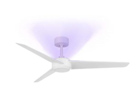 Ultra 54 Inch Matte White UV-C Smart Ceiling Fan with Remote on Sale