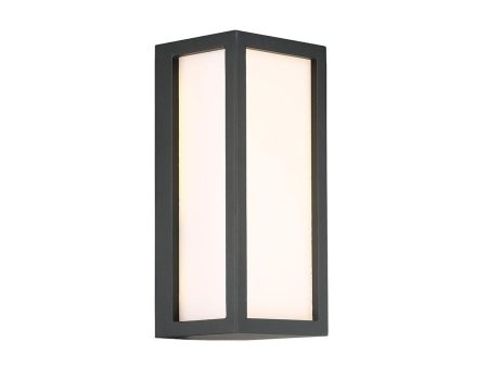 31580 10 In. LED Outdoor Wall Sconce Gray Finish For Cheap