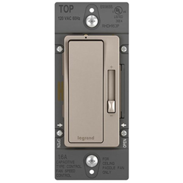 radiant 1.6 Amp De-Hummer Fan Speed Control Switch, Single Pole 3-Way, Bi-Color Online now