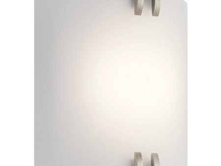 12 in. LED Wall Light Brushed Nickel Finish Online Hot Sale